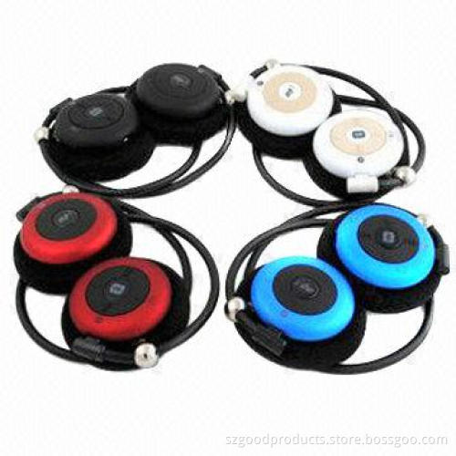 Bluetooth earphones with flexible design, 3-in-1 Bluetooth, FM radio and TF card function